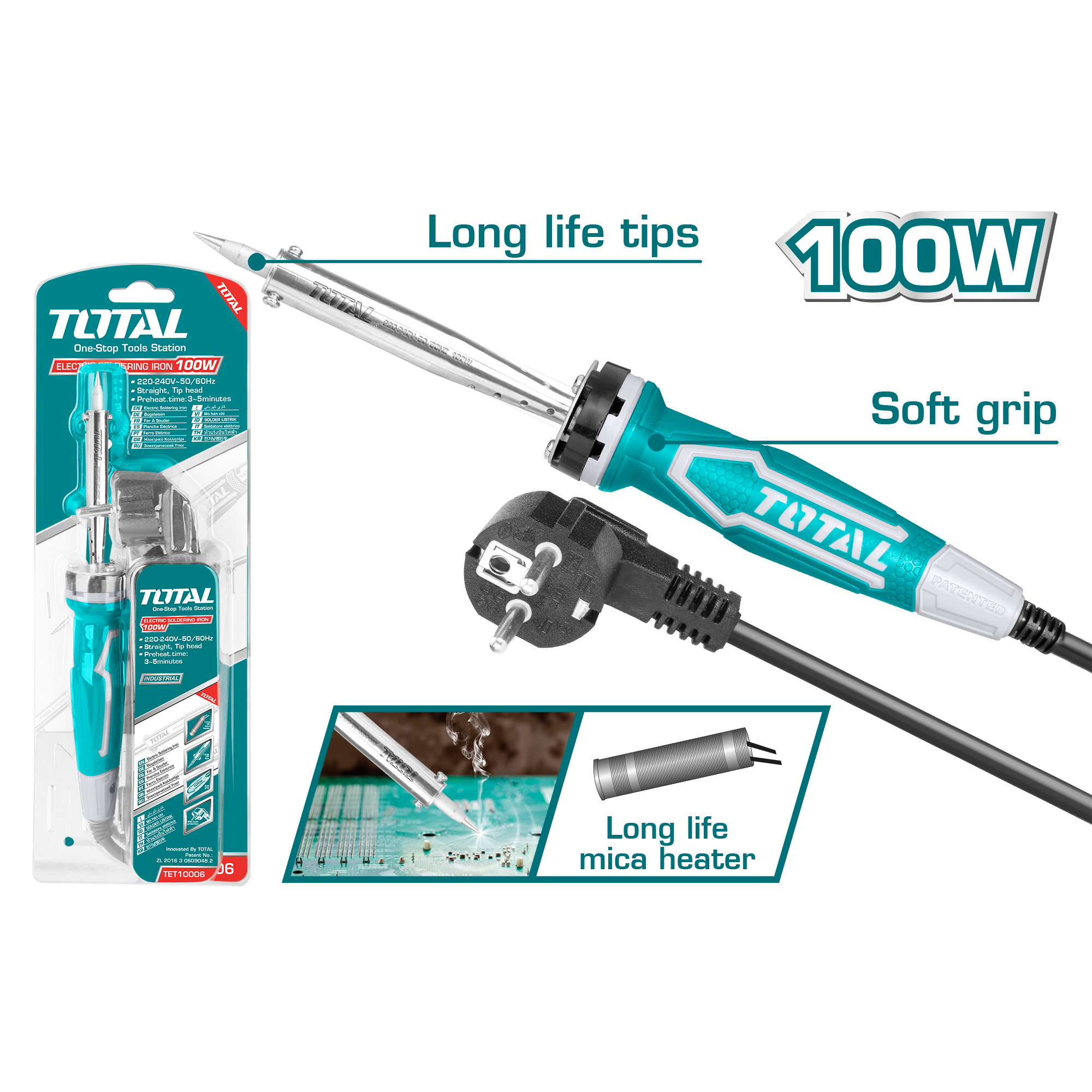 Mỏ hàn chì (50/T) 100W TET10006