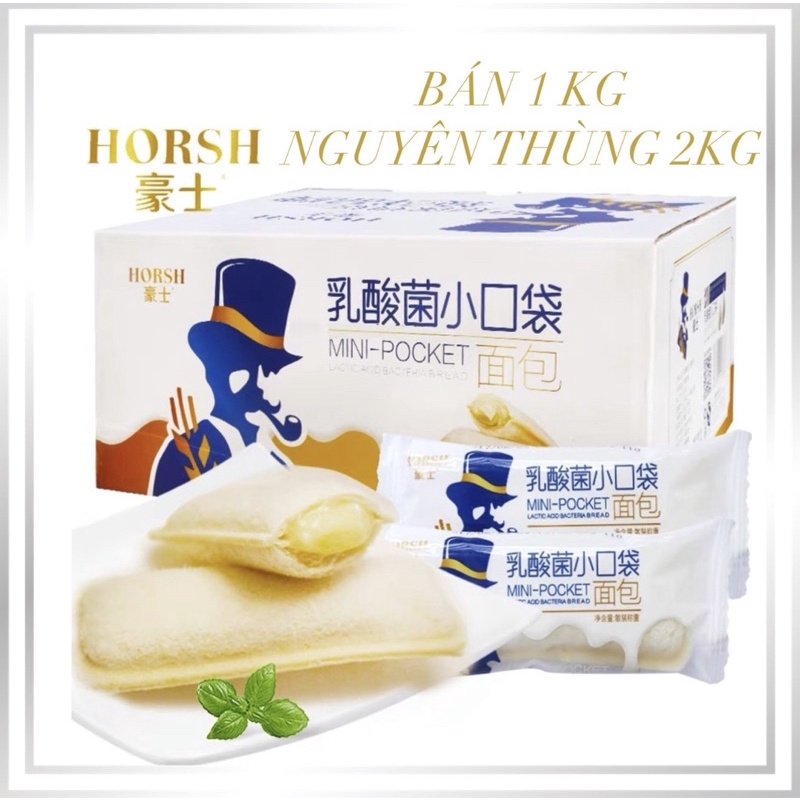 DATE MỚI Bánh Sữa Chua Ông Già Horsh Đài Loan Thùng 2kg