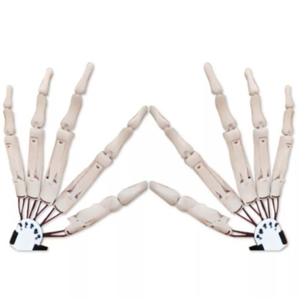 WUSHUWUJI Sẹo ngón tay giả Ngón tay khớp nối Halloween Halloween Găng tay ngón tay Mở rộng ngón tay linh hoạt Găng tay khớp ngón tay linh hoạt Hóa trang Ngón tay khớp nối 3D Halloween