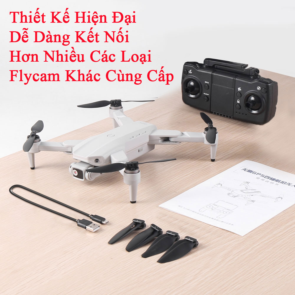 [Tặng Tai Nghe Xịn] Máy bay flycam camera 4k l900 pro định vị g.p.s giữ thăng bằng, tự quay lại...