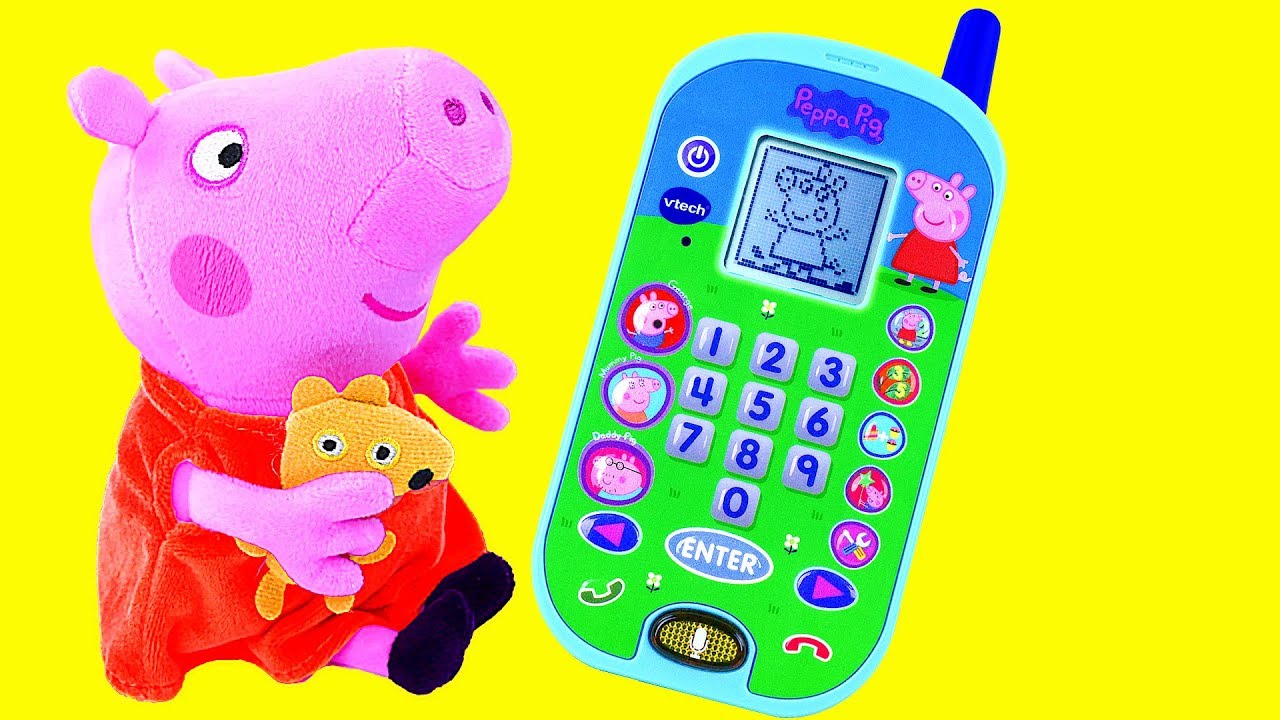 vtech peppa pig let's chat learning phone