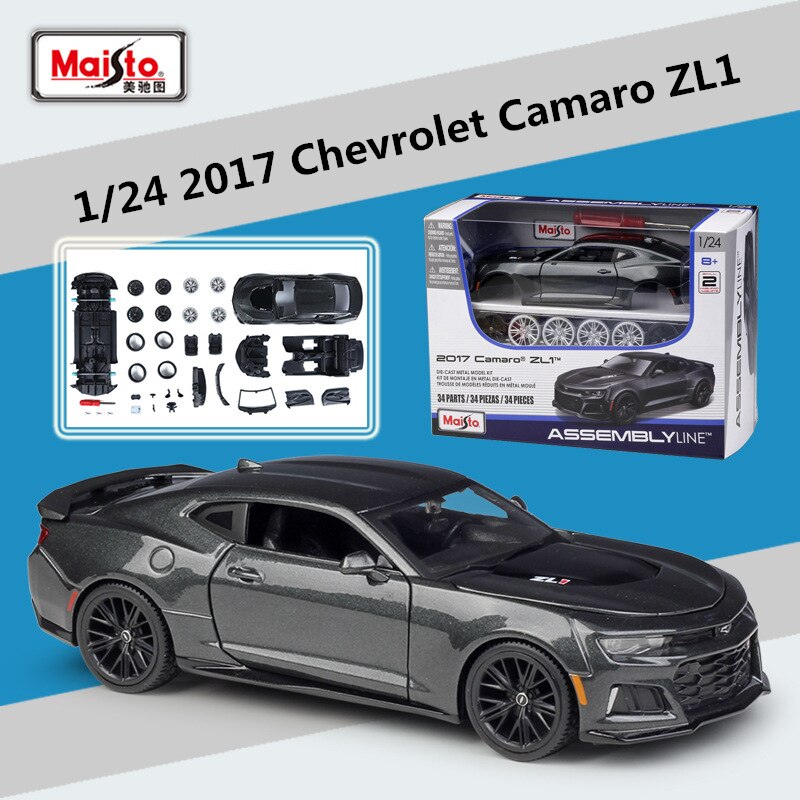 Maisto 1:24 2017 Chevrolet Camaro ZL1 phiên bản lắp ráp mô hình xe hợp kim  kim loại đúc ô tô đồ chơi bộ sưu tập mô hình đồ chơi trẻ em