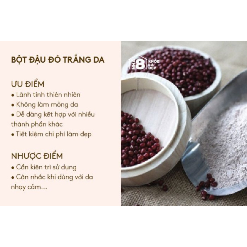 Bột Đậu Đỏ Túi 1kg(Sỉ ib) - Hàng chuyên dùng cho spa