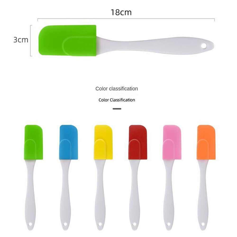 costel Cake baking tool with extended handle, silicone cake split type small shovel, cream scraper, cake rubber scraper