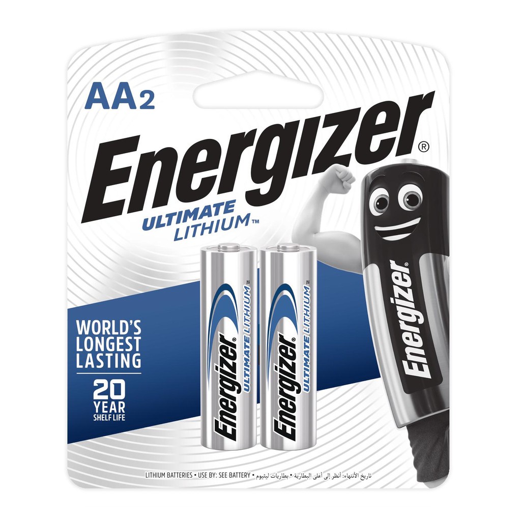 Pin AA Energizer Lithium L91 BP2 - Vỉ 2 Viên