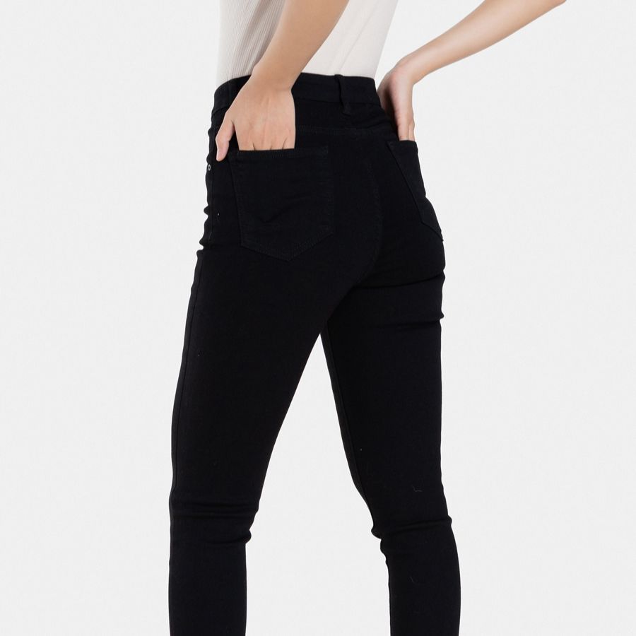 Quần Jean Dài Nữ Thời Trang JUNO Skinny Basic Trơn JNQDA004