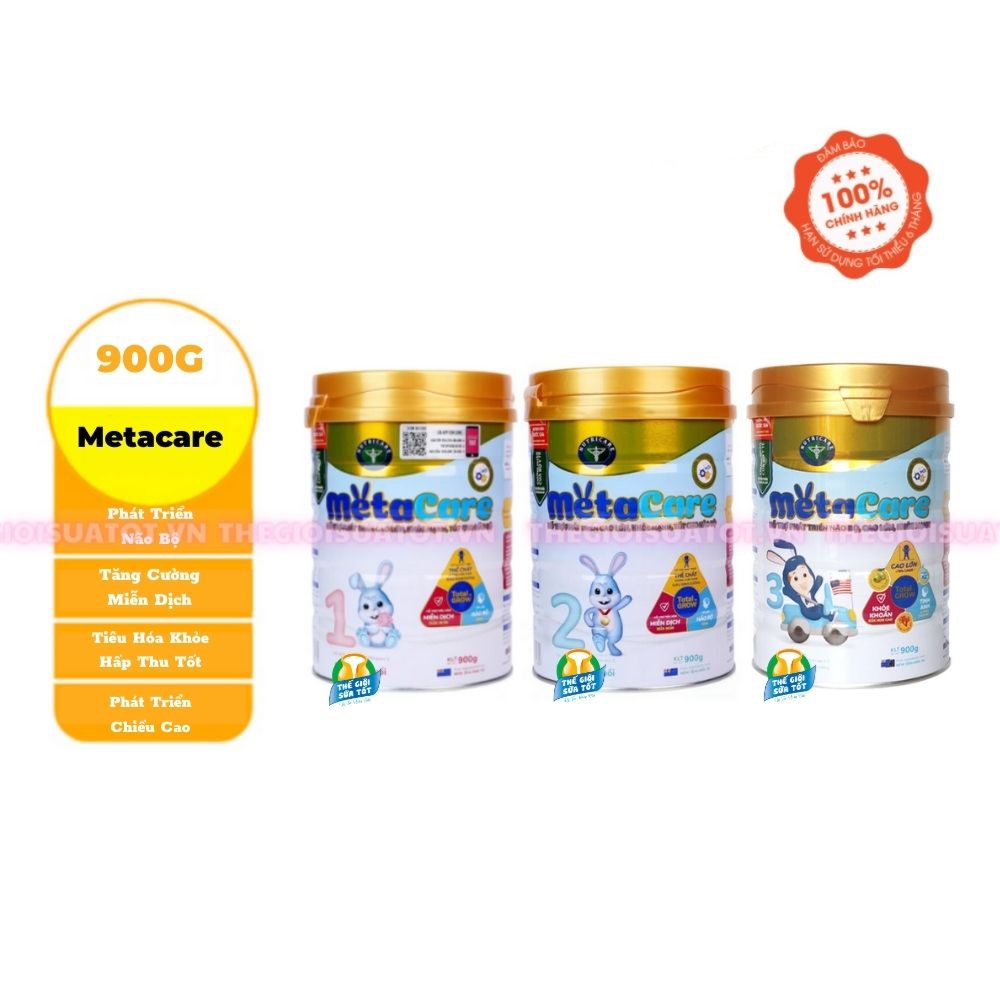 Sữa dinh dưỡng METACARE đủ số 1,2,3 900gr