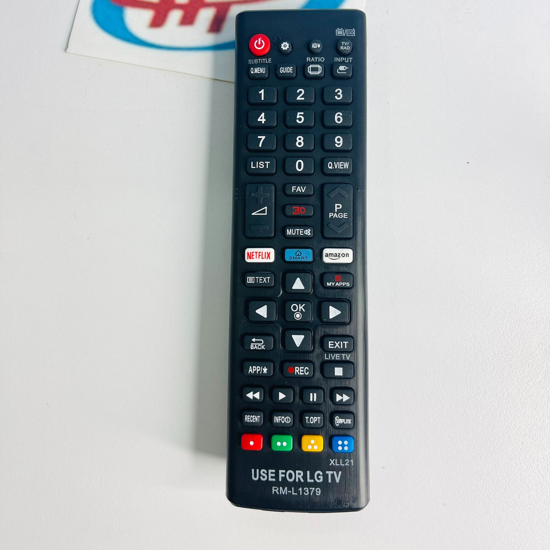 Remote tivi lg rm-l1379 tặng kèm pin