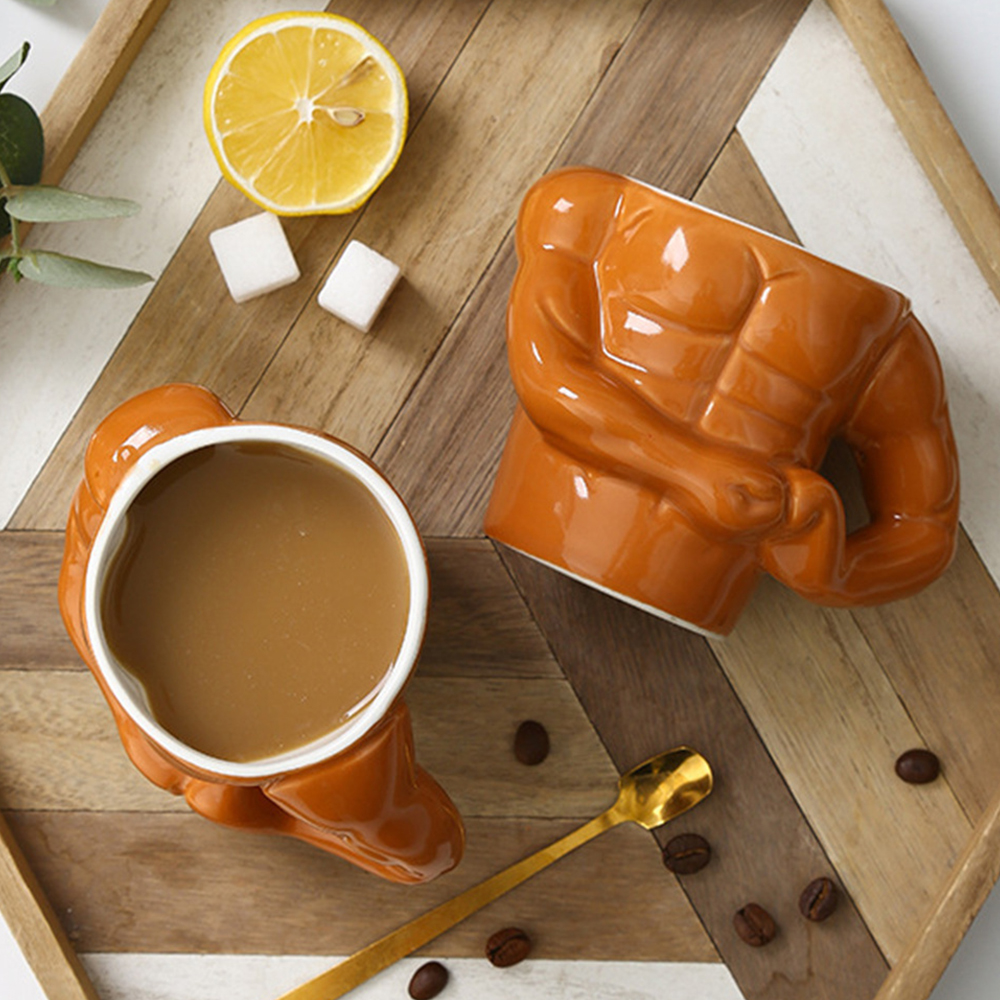 Muscle Cup Kitchen Bar Creative Ceramic Cup Creative Personality Cup Cup Cup Men's Ceramic Cup#1 * mug