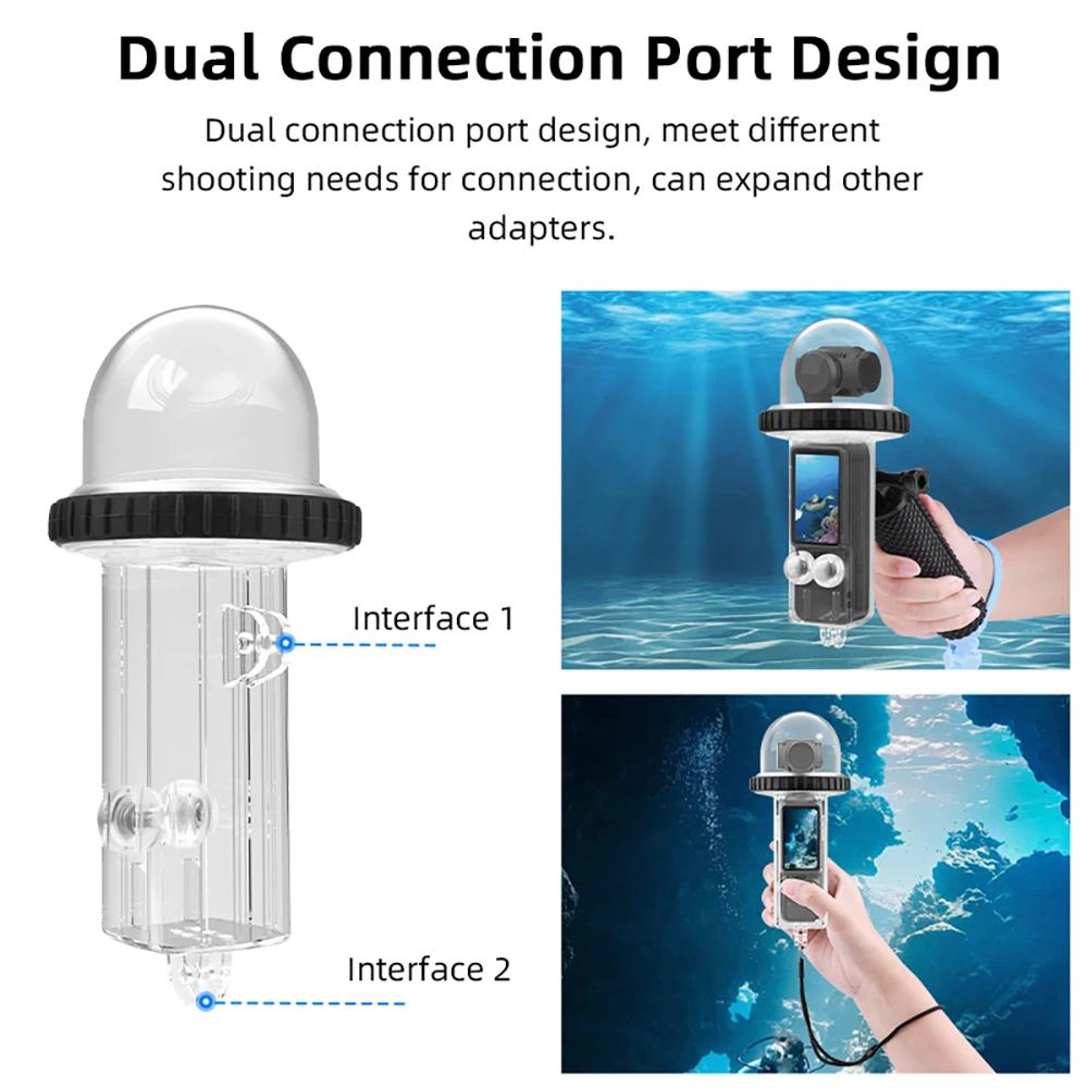 40M Waterproof Case For DJI Osmo Pocket 3 Underwater Diving Housing Cover Protective Shell Camera Photographic Accessories
