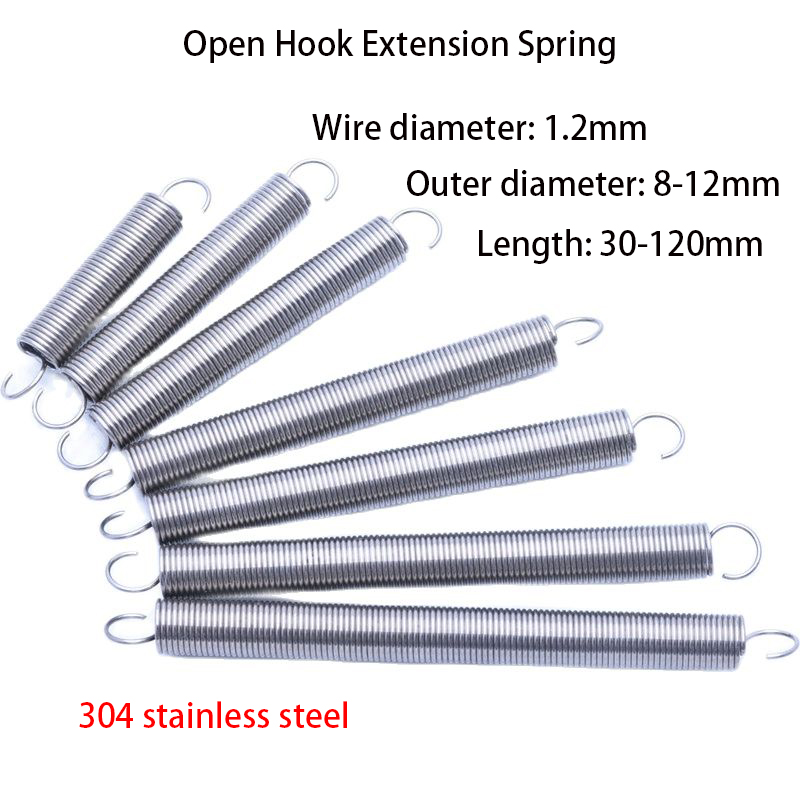 Thread Hook Spring S Hook Tension Spring Stainless Steel Helical Extension Spring Wire ...