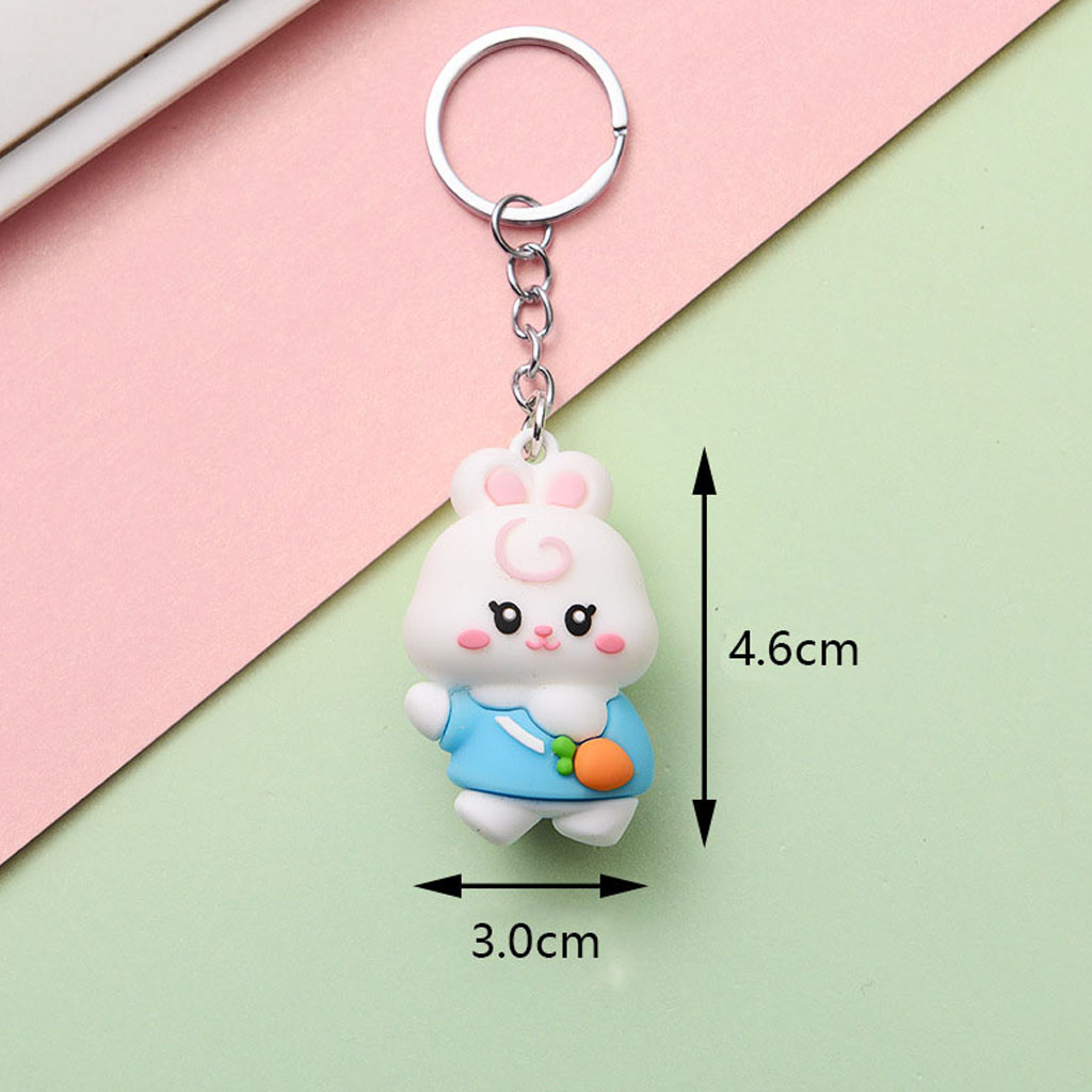 Móc khóa hình thú mông hồng dễ thương