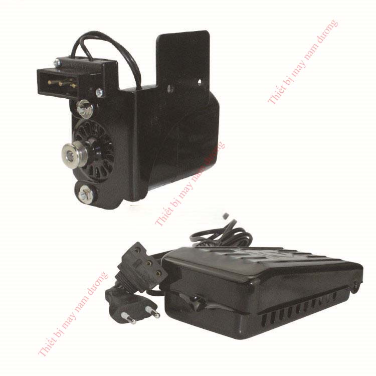 Mô tơ máy may gia đình 180W  (motor+bàn ga+dây curoa)
