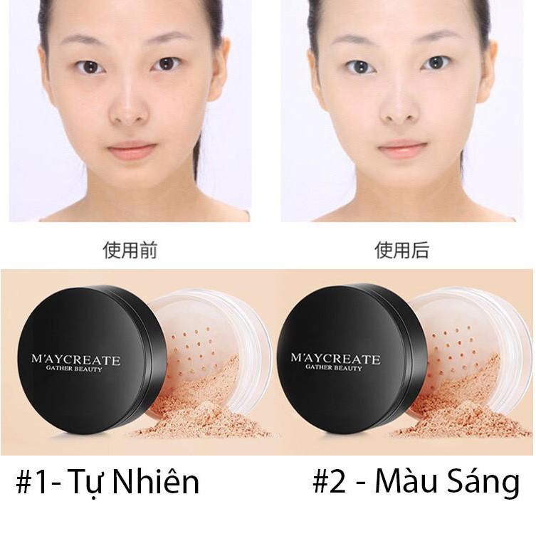 Phấn phủ che khuyết kiềm dầu Maycreate