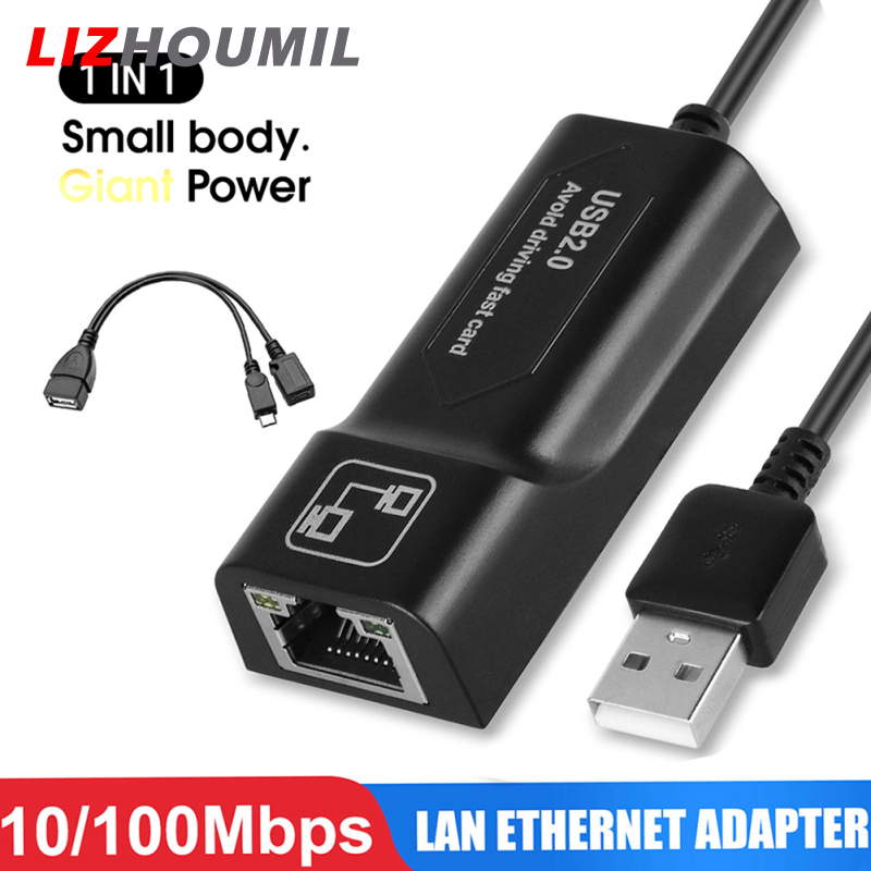 LIZHOUMIL Lan Ethernet Adapter Auto-connect Usb Adapter Compatible For Amazon Fire Tv 3 / Stick Gen 2 / 2 Stop Buffering