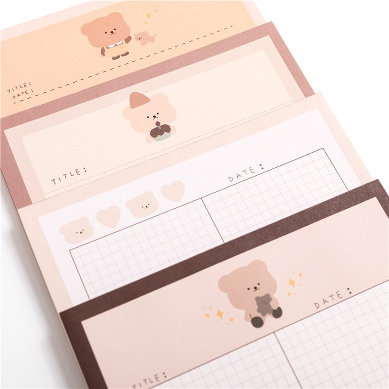 Xấp giấy Note / Ghi chú size B5 Nấu nâu