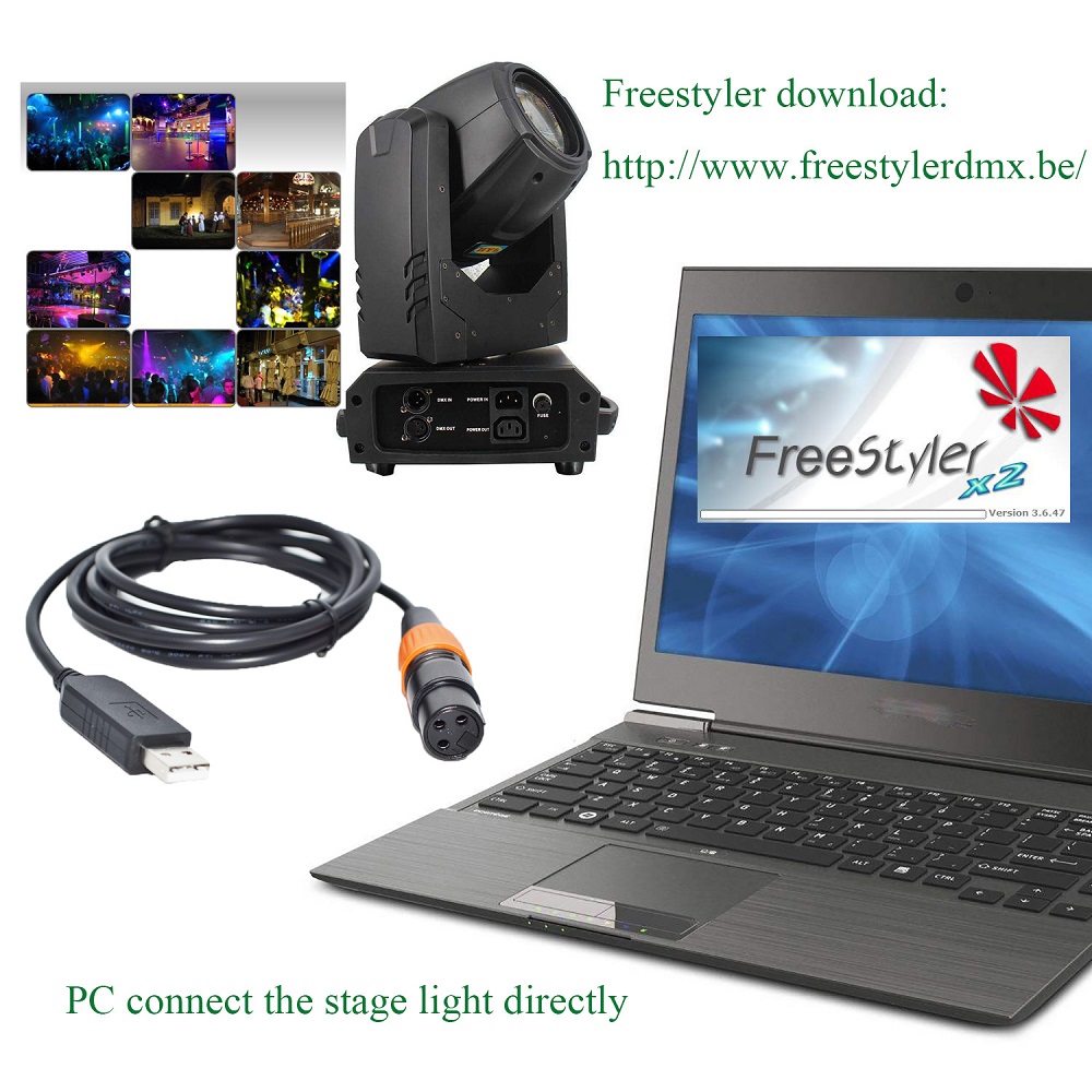 Ftdi Rs485 Dmx512 To Usb Xlr 3pin 3p Dmx Female Dmxking Dmxcontrol ...