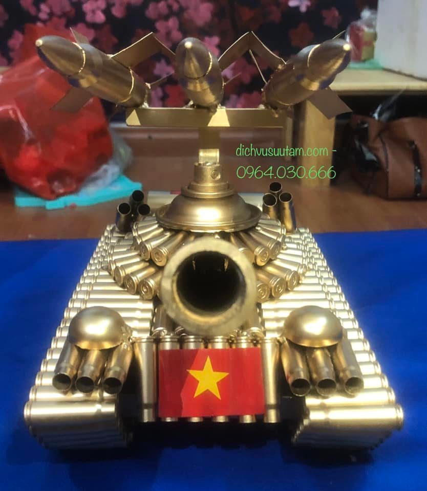 Mô hình xe tăng chiến đấu tên lửa SAM-3 bằng vỏ đan