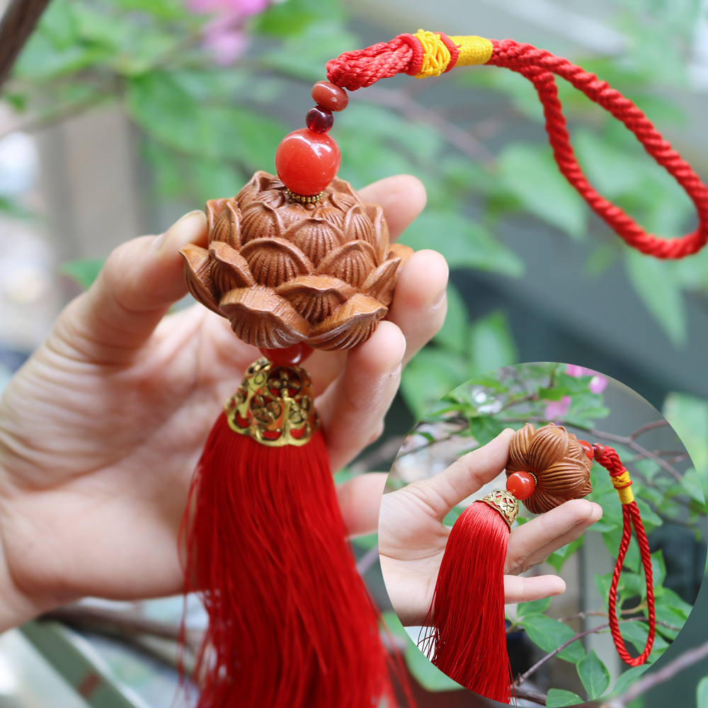 Khánh treo xe ô tô đi đường bình an, may mắn - Treo xe ô tô Phật giáo, Di lạc, Quan Thế Âm