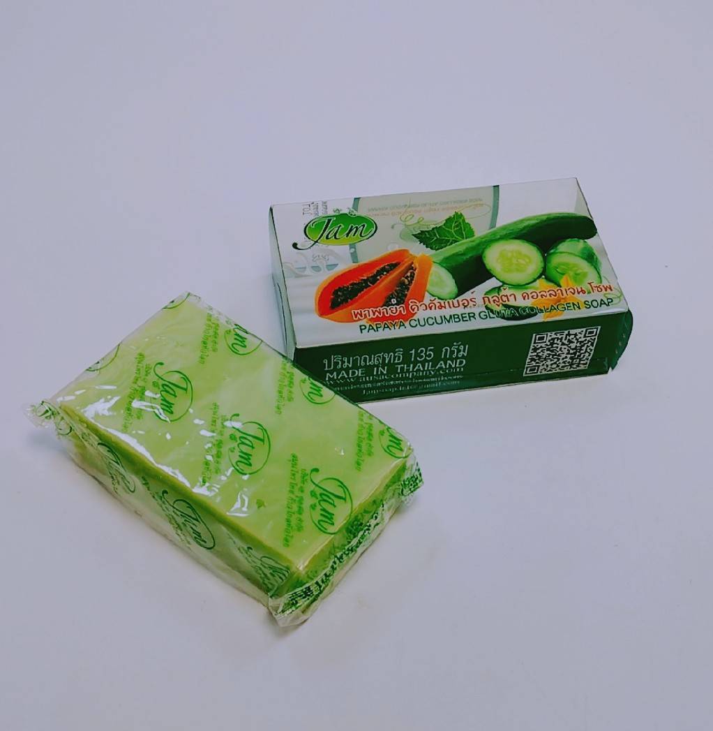 JAM PAPAYA CUCUMBER GLUTA COLLAGEN SOAP Lazada.co.th