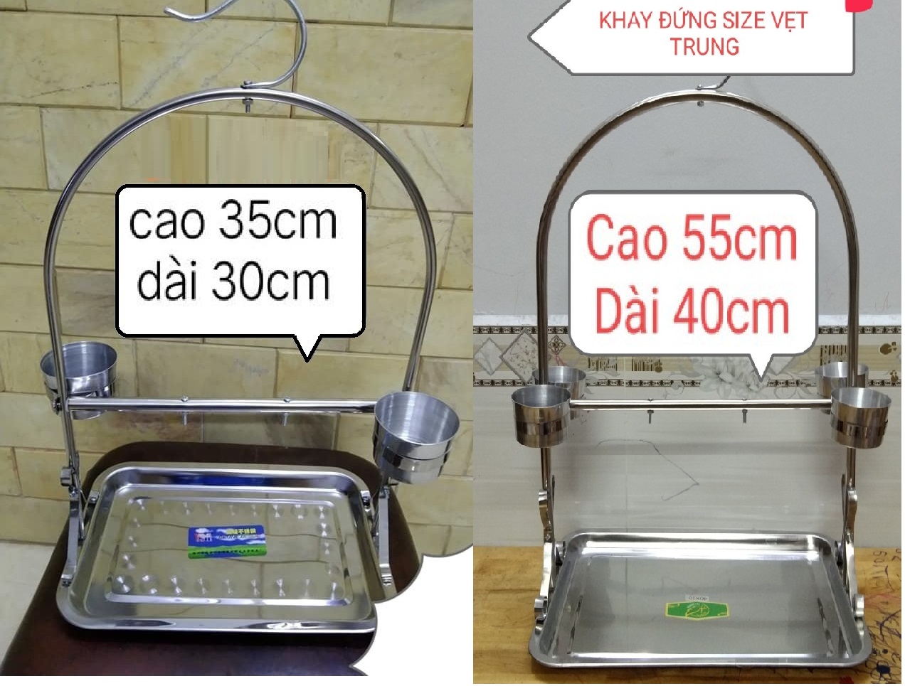 CẦU ĐỨNG LỚN, NHỎ CHO MỌI DÒNG VẸT (GIÁ TỐT NHẤ T THỊ TRƯỜNG)