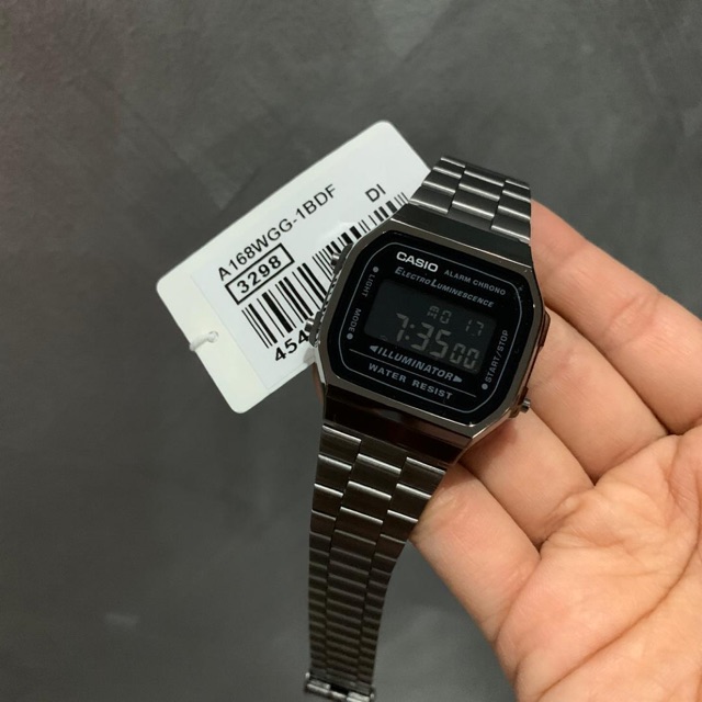 CASIO A168WGG-1B DIGITAL STAINLESS STEEL VINTAGE SERIES WATCH