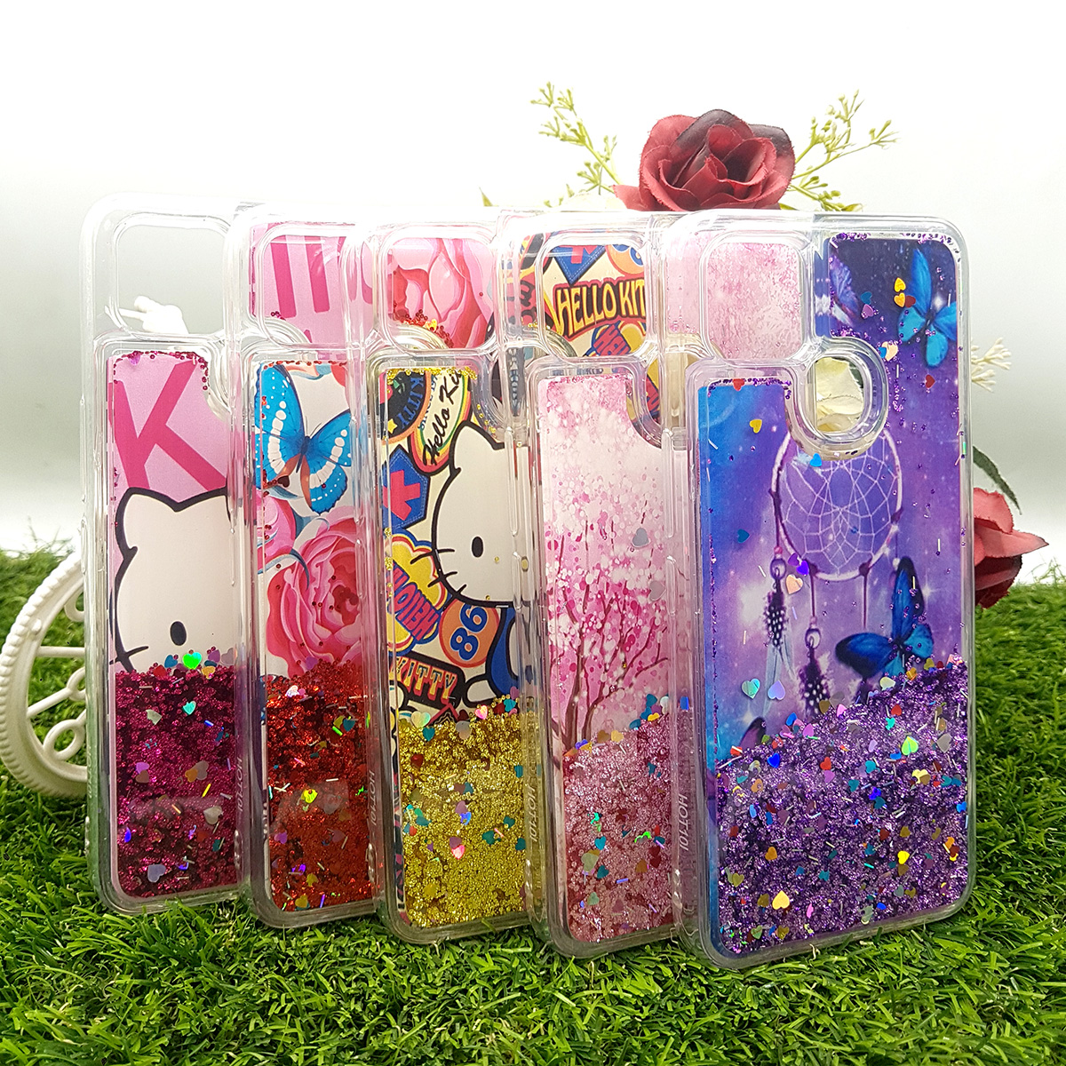 Infinix Hot 10i Back Cover Water Glitter Shiny Ladies Soft Silicon Case For Infinix Hot 10i