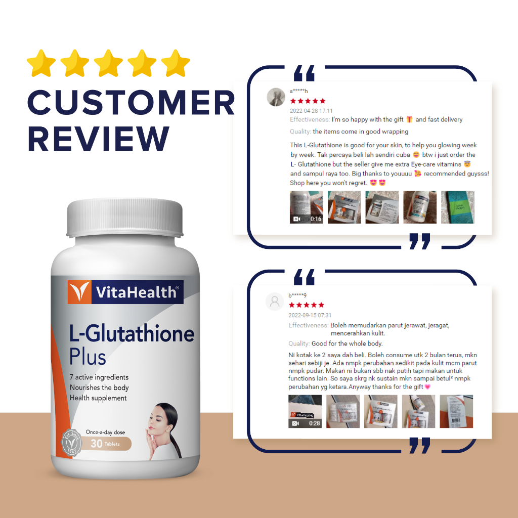 vitahealth l glutathione review BESTVITE L-Glutathione 500mg (60 Vegetarian Capsules) - No Stearates - Vegan - Non GMO 9 Health Benefits of Glutathione
