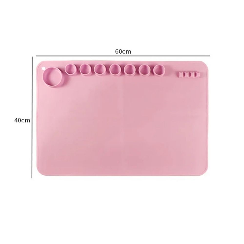 MANNICH Non-Stick Silicone Painting Mat Silicone Crafts Art Silicone Craft Mat Easy To Clean Circle Graffiti Painting Mat DIY Painting
