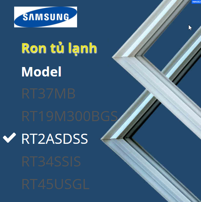 Ron cửa tủ lạnh Samsung model RT22M4032DX