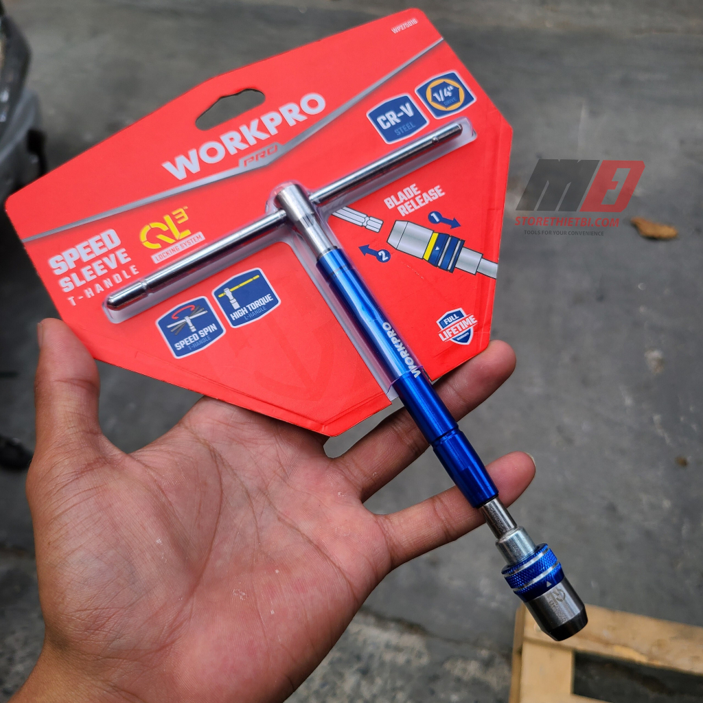 Thanh nối vít tay cầm t 1/4 inch workpro / wp275016
