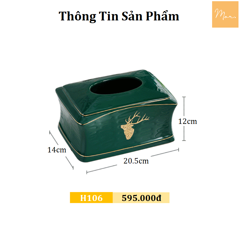 Hộp giấy sứ cao cấp - H106