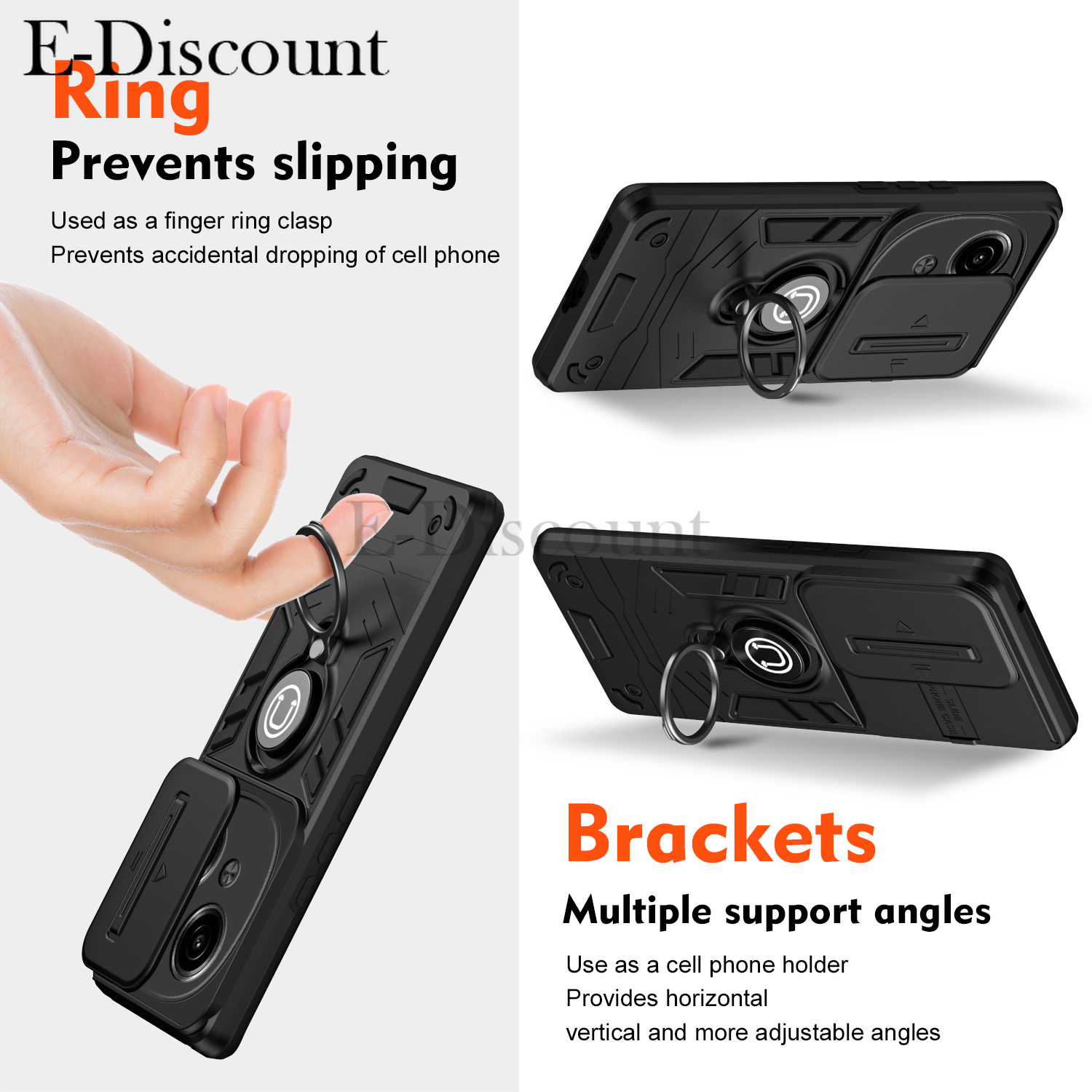 New Phone case Tecno Spark Go 2025 Spark Go 1S 1 POP 9 Back cover Car Foldable Metal Bracket Sliding Camera Protection Hard Shockproof For Tecno Spark Go 1 1S 2025 Tecno POP 9 Back Cover.