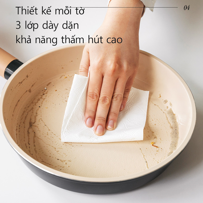 [K2V Shop] Combo 3 Gói Khăn Giấy Rút Lau Bếp Saengong