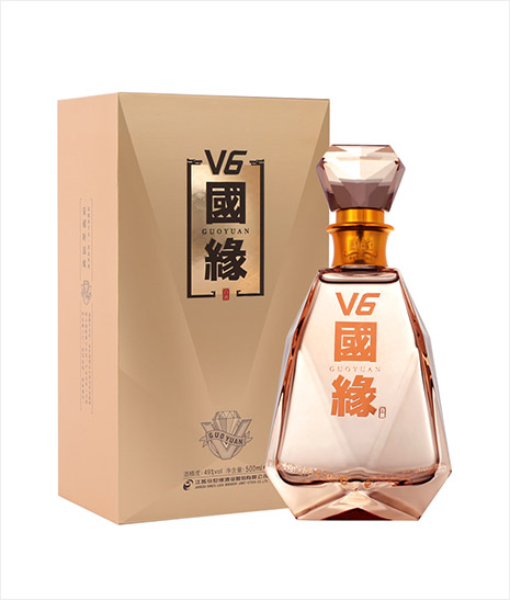 国缘V6 白酒49% 500ml/瓶GuoYuan V6 49% Baijiu 500ml/Bottle | Lazada