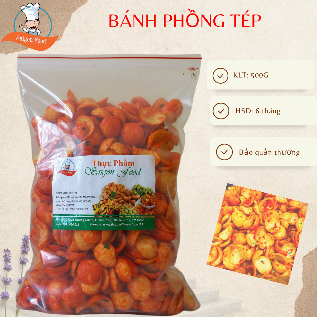 [HCM]500g bánh phòng tép