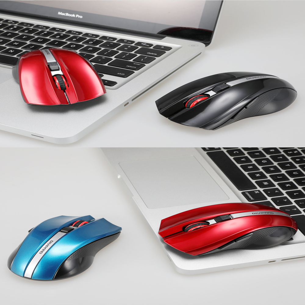 2.4G Wireless Silent Gaming Mouse For Notebook Computers with USB Receiver 2400DPI Optical Gaming Mouse For Windows Mac PC