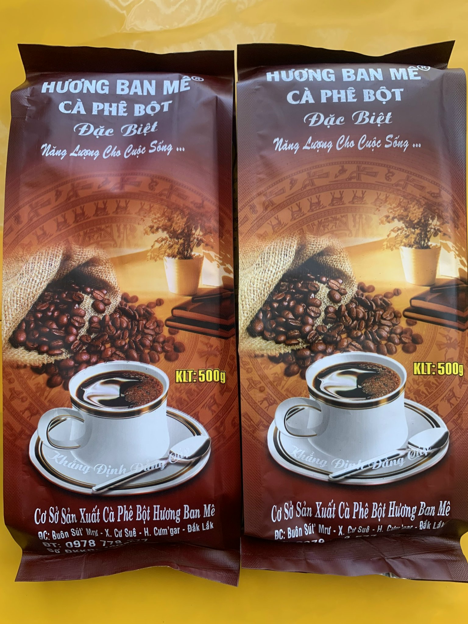 CAFE NGUYÊN CHẤT HƯƠNG BAN MÊ [2 KG = 4 GÓI ] cà phê bột thơm loại 1 hàng pha phin truyền thống – đặc sản nhà vườn Buôn Mê – túi 500g
