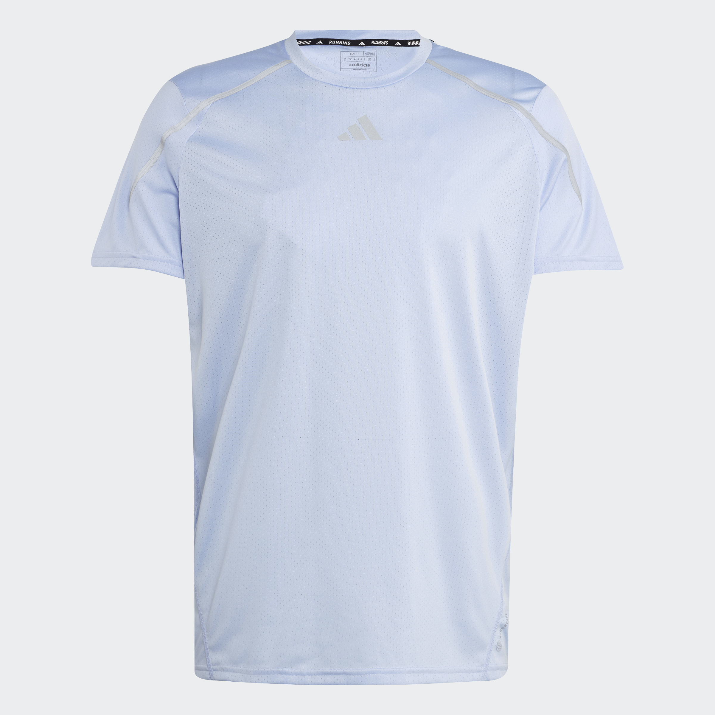 Adidas chạy áo thun kỹ thuật confident nam màu xanh da trời ib9011
