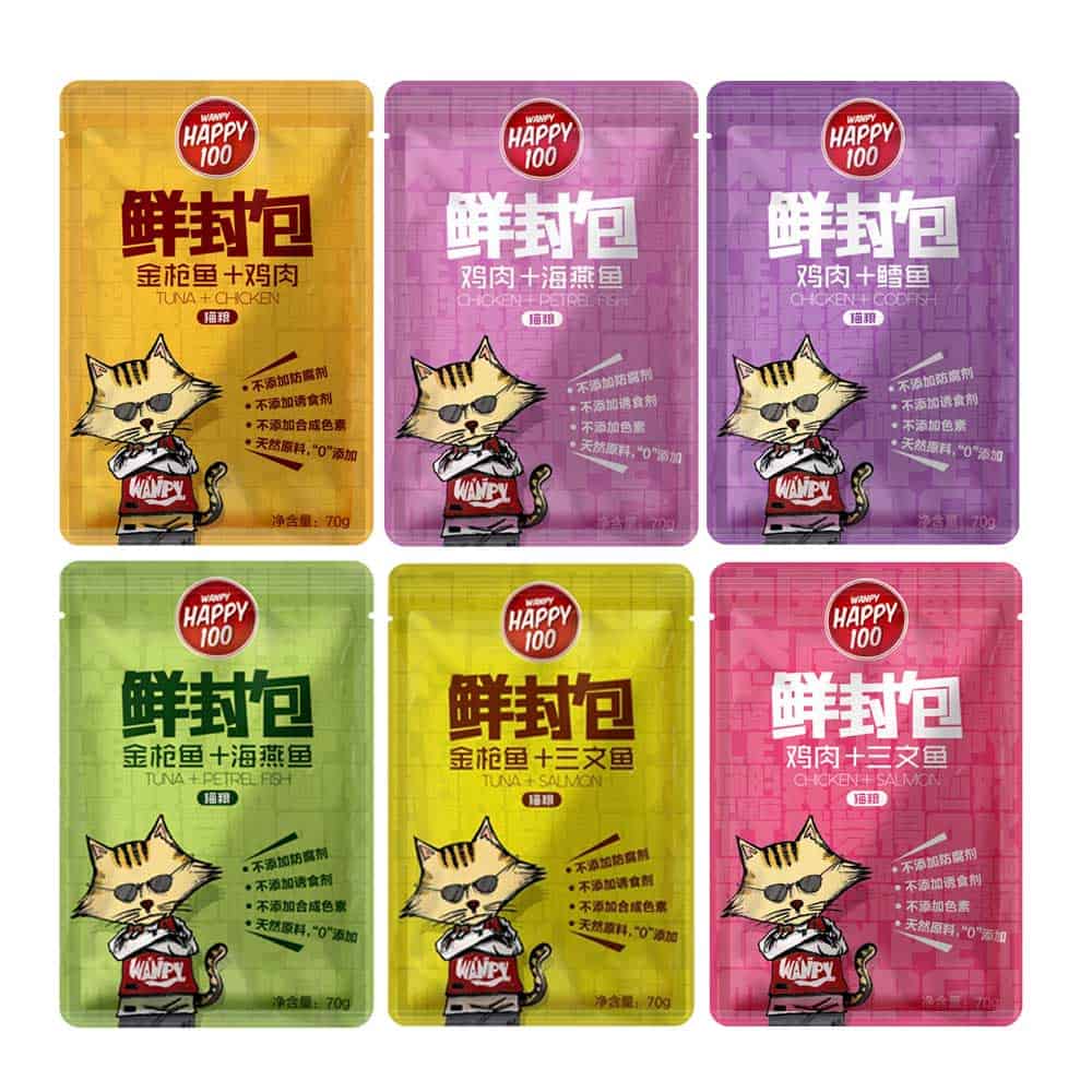 Pate Wanpy Happy100 Gói 70gr CHO CHÓ MÈO
