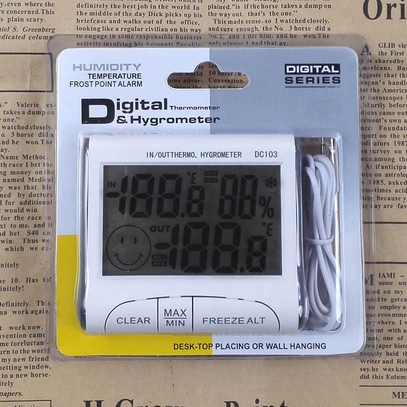 DC103 เครื่องวัดอุณหภูมิThermometer Moisture Meter เครื่องวัดความชื้น ...