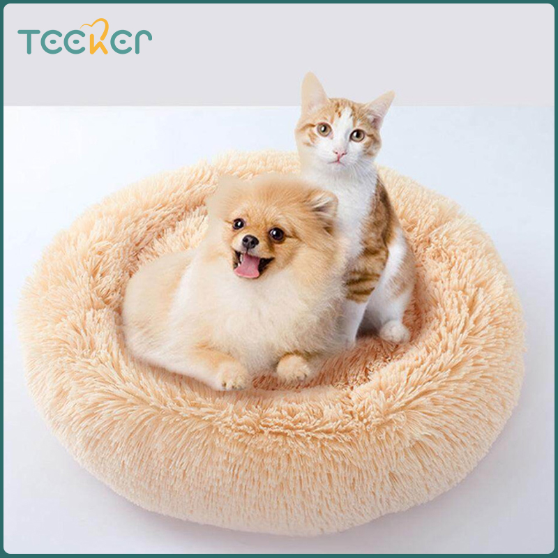 Teeker Ổ Cho Mèo Ngủ Sâu Macaron Ổ Tròn Ổ Công Chúa Giao Hàng Bỏ Qua Khâu Vận Chuyển 9.5 thumbnail