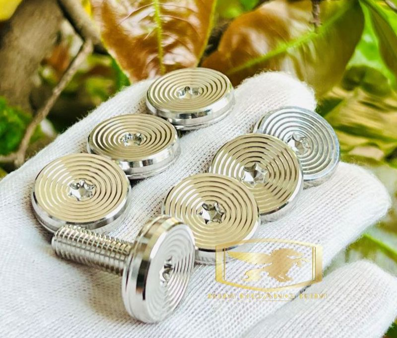 Ốc Salaya THÁI TH Inox 304 phi 24 6li15 Đầu Dù Lớn gắn dàn áo xe máy rất đẹp hàng mới 2022 CNC Nguyên Khối