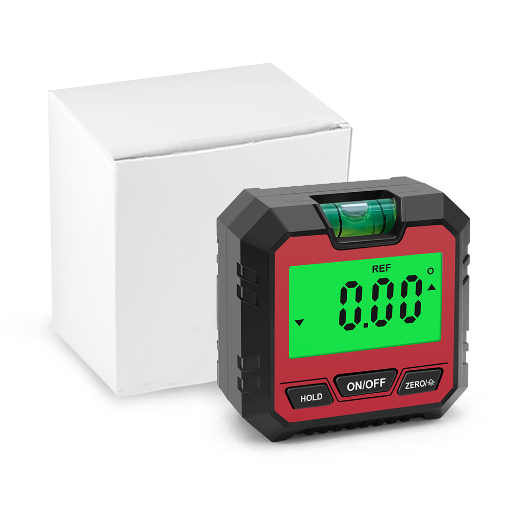 DIPPRUN 90° Digital Level Protractor Inclinometer Magnetic Base Digital Angle Gauge with Backlight Level Tester Measuring Tool