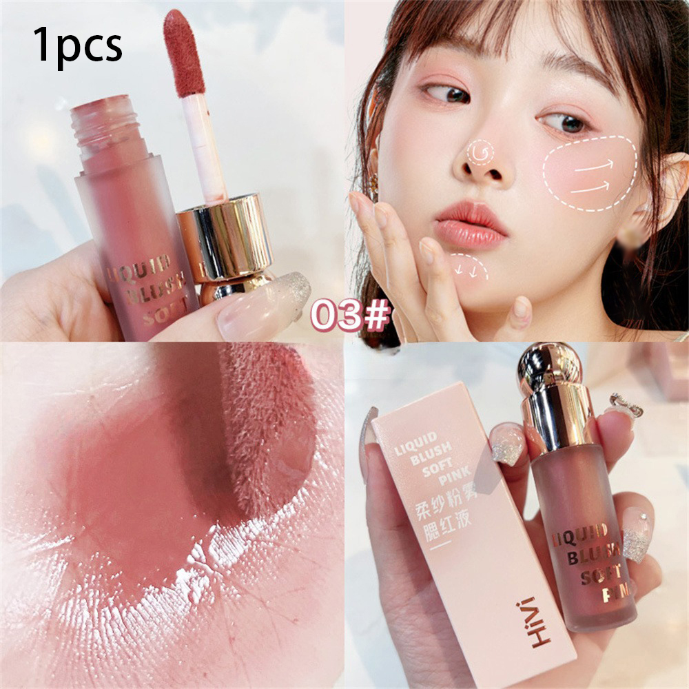 💕HANBI💕 HiVi Soft Yarn Powder Mist Blush Liquid Red Swelling Color ...