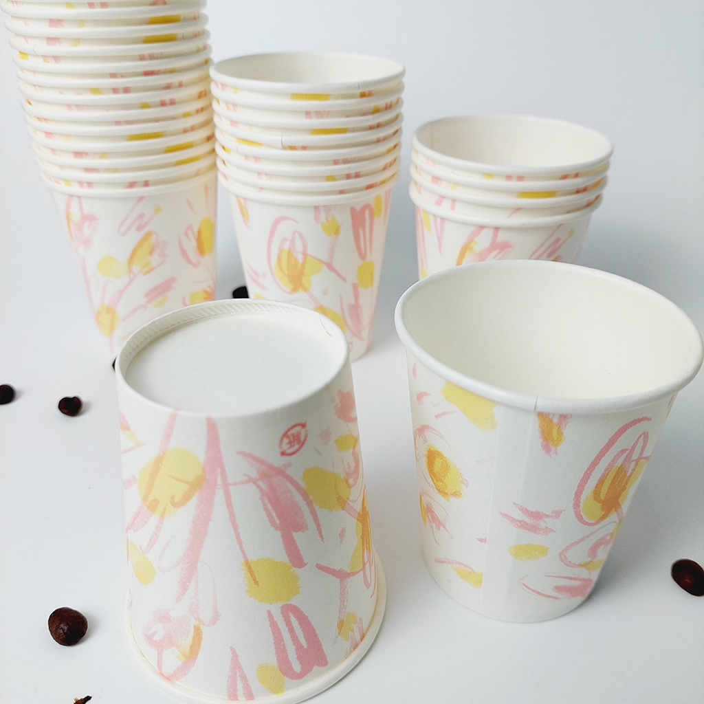50 Cốc giấy cupcake 150ml - 5oz ly giấy NHẬP KHẨU HÀN QUỐC