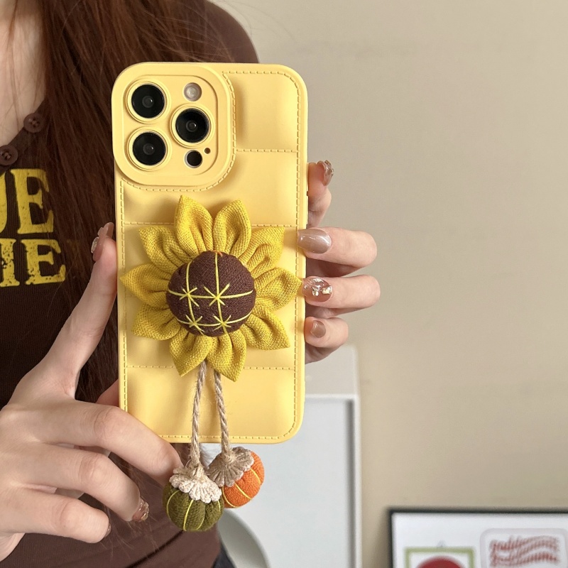 Olige%20Case%20For%20iPhone%207%208%2011%2012%2013%2014%2015%2016%20Pro%20Max%20X%20XR%20XS%20Max%207%208%2014%2015%2016%20Plus%2016E%20New%20autumn%20and%20winter%20down%20jacket%20with%203D%20sunflower%20phone%20case%20Phone%20Case%20Back%20Cover%20-%20Image%203