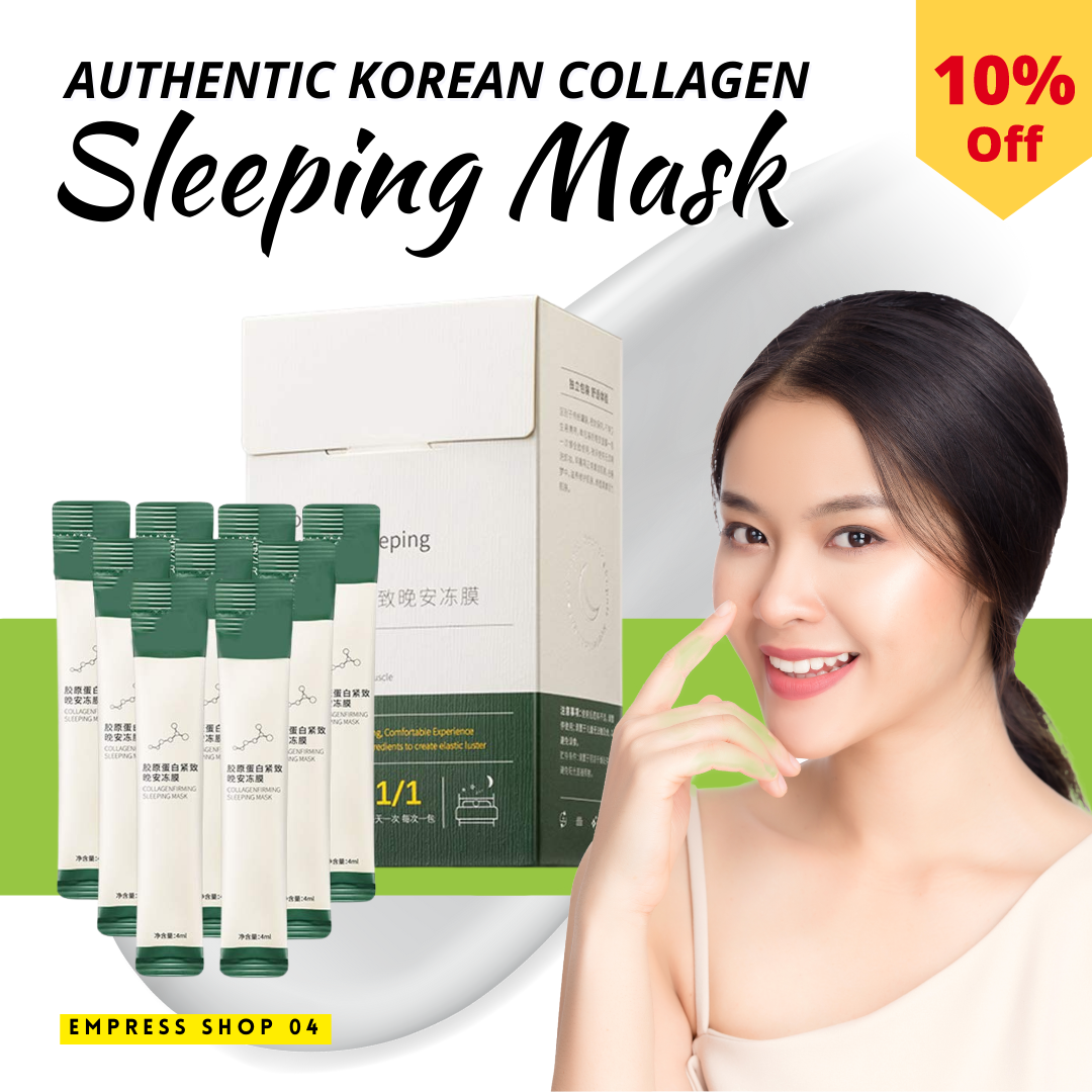 AUTHENTIC KOREAN Collagen Firming Sleeping Mask - No-Cleaning Hydrating ...