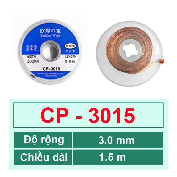 Dây đồng hút thiếc, hút chì hàn dài 1.5m