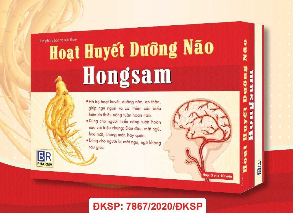 [ HÀNG CHÍNH HÃNG] Hoạt Huyết dưỡng não Hongsam- Tăng cường lưu thông máu não, ngủ ngon, giảm đau đầu, chóng mặt, hay quên, rối loạn tiền đình.